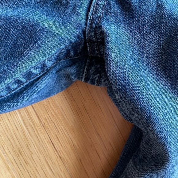 KUT From The Kloth Medium Blue Distressed Denim Jeans Skinny Legs Size 2 - Picture 5 of 12